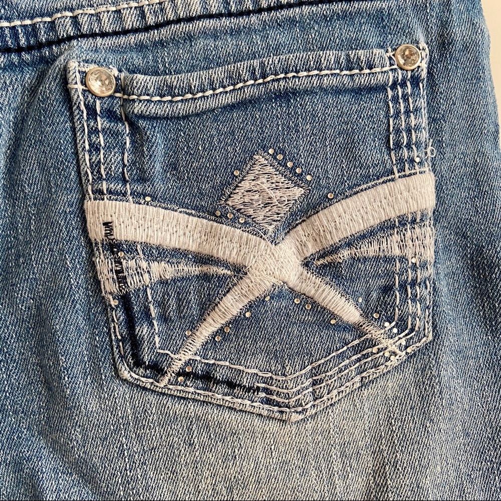 Red Rivet Girls’ Sequined Denim Shorts - Picture 3 of 4